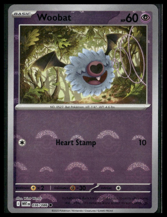 Woobat (Poke Ball) #036/086 White Flare VLP