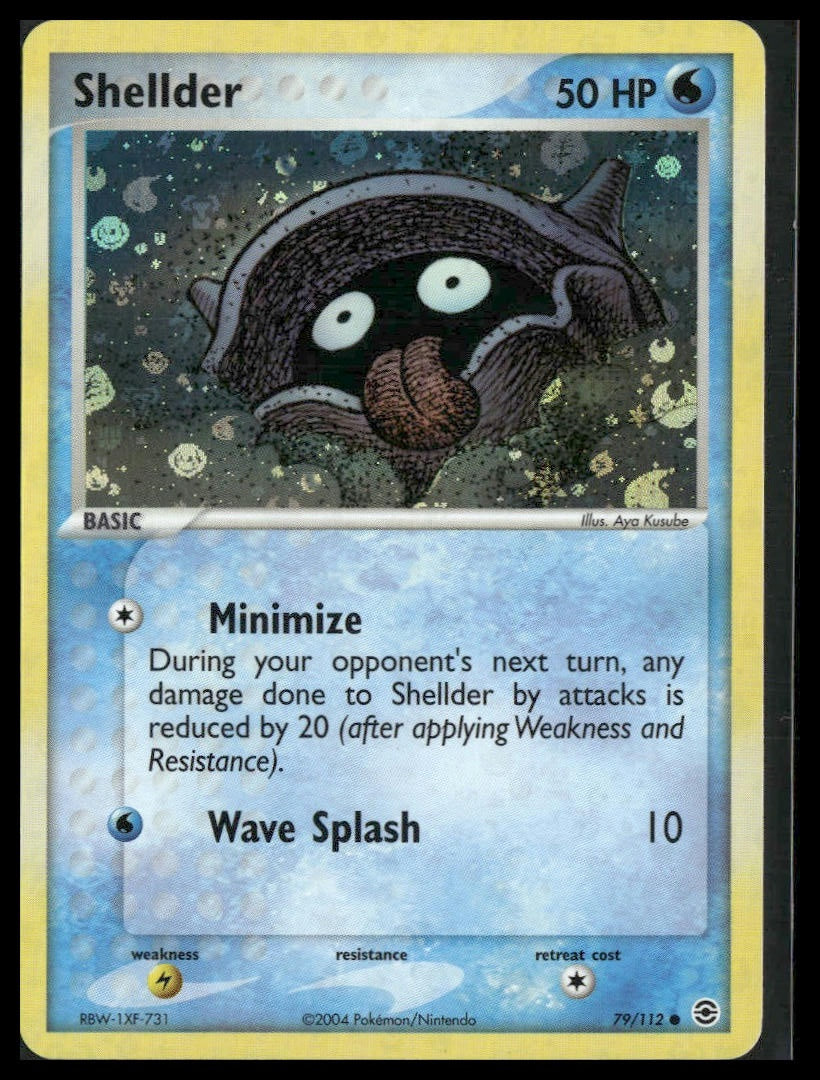 Shellder #79/112 Reverse Holo FireRed & LeafGreen LP