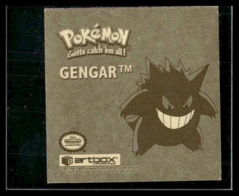 Gengar #G02 gold textured sticker 1999 artbox LP