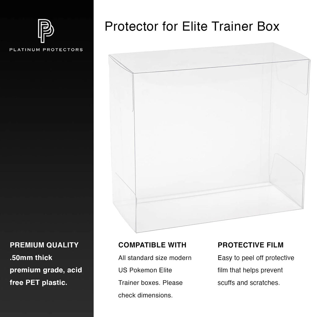 Platinum Protectors for Pokemon ETB Elite Trainer Boxes - UV & Scratch-Resistant