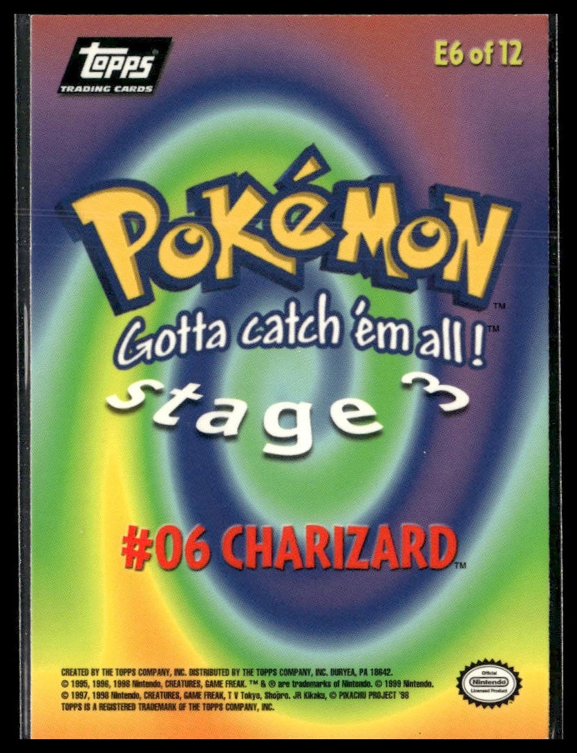 Charizard #E6 Topps Movie Evolution LP
