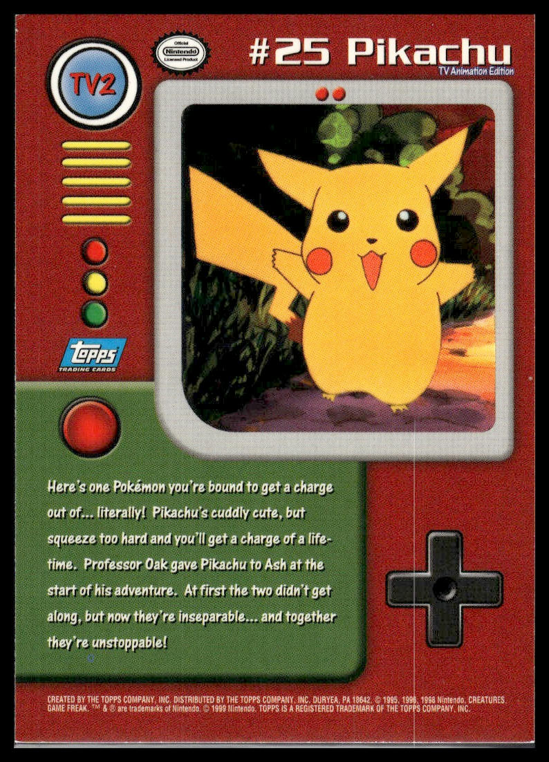 Pikachu #TV2 Topps TV LP