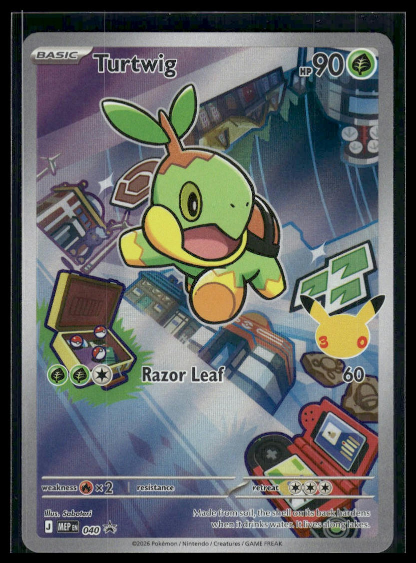 Turtwig #040 First Partner Illustration Collection Promo VLP – Ready Mark  Cards