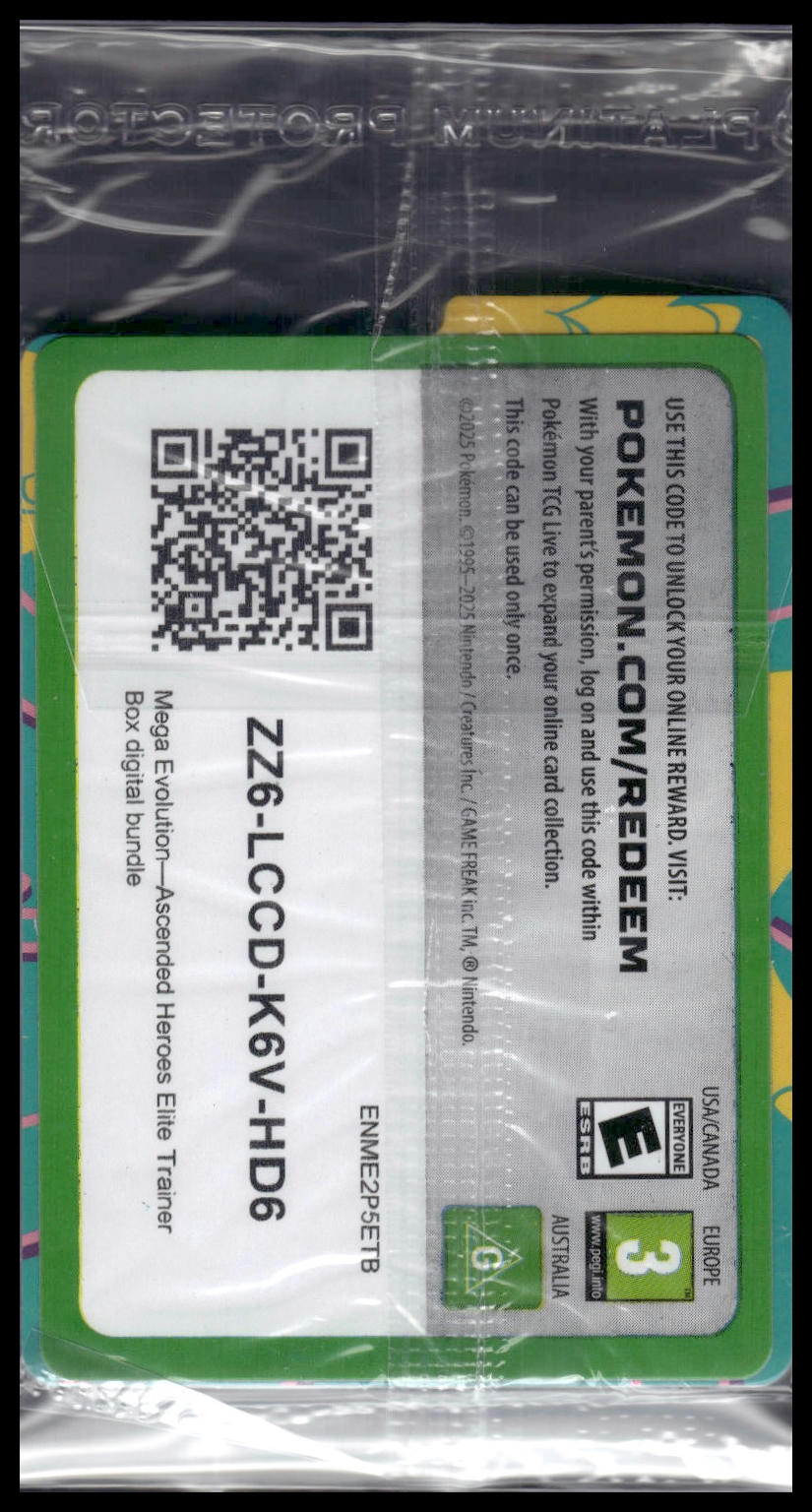 N's Zekrom #031 SEALED Mega Evolution Promo NM
