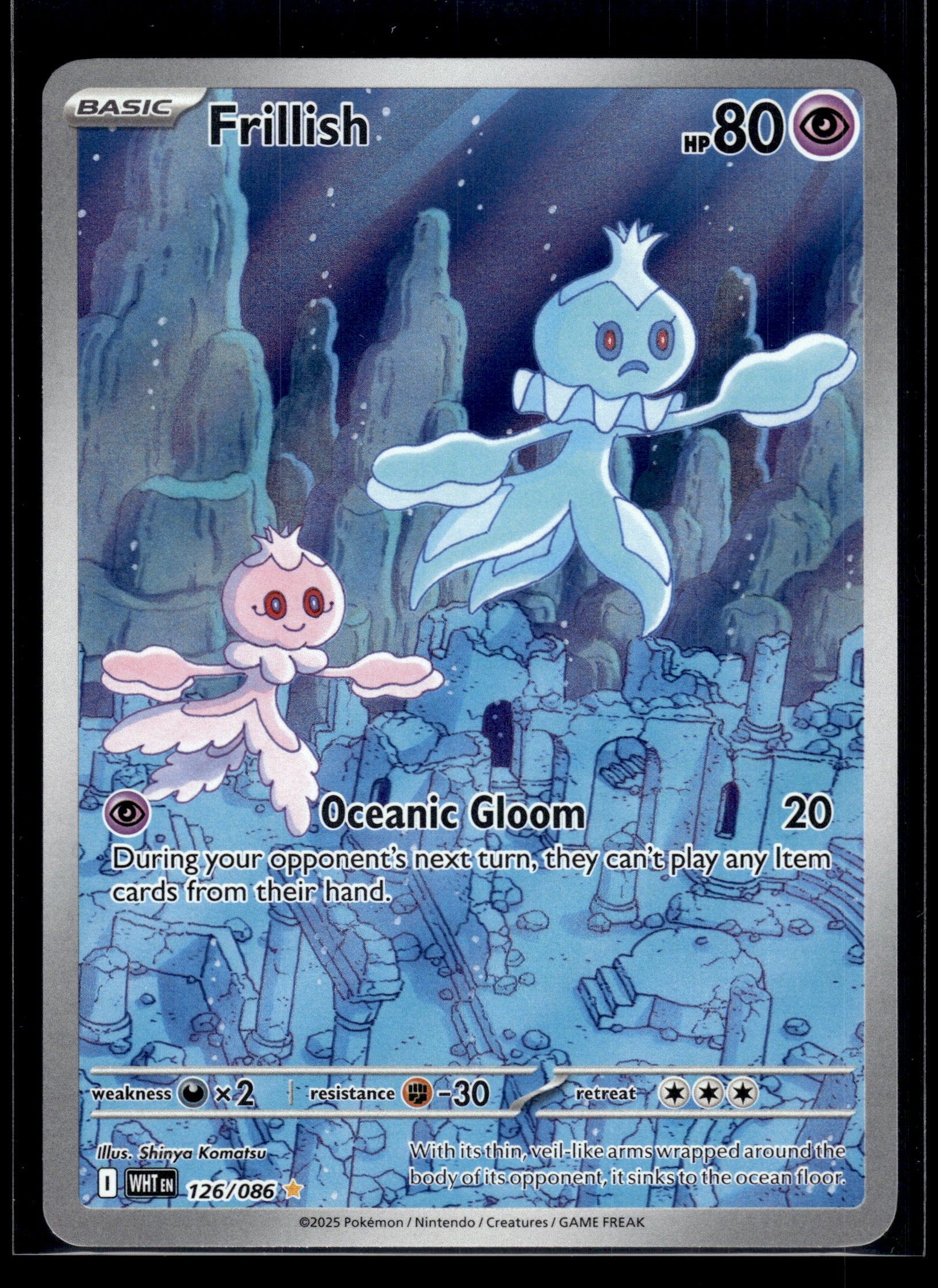 frillish pokemon card Frillish #126/086 White Flare LP – Ready Mark Cards