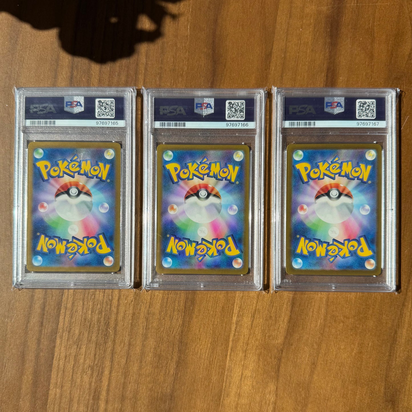 PSA 10 Vaporeon Jolteon Flareon Master Ball Japanese 151 SEQUENTIAL Set