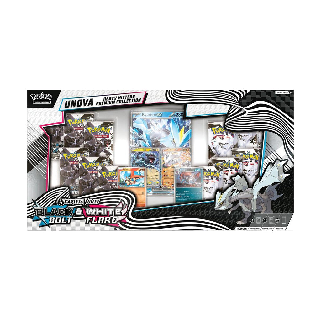 Unova Heavy Hitters Premium Collection Black Bolt & White Flare