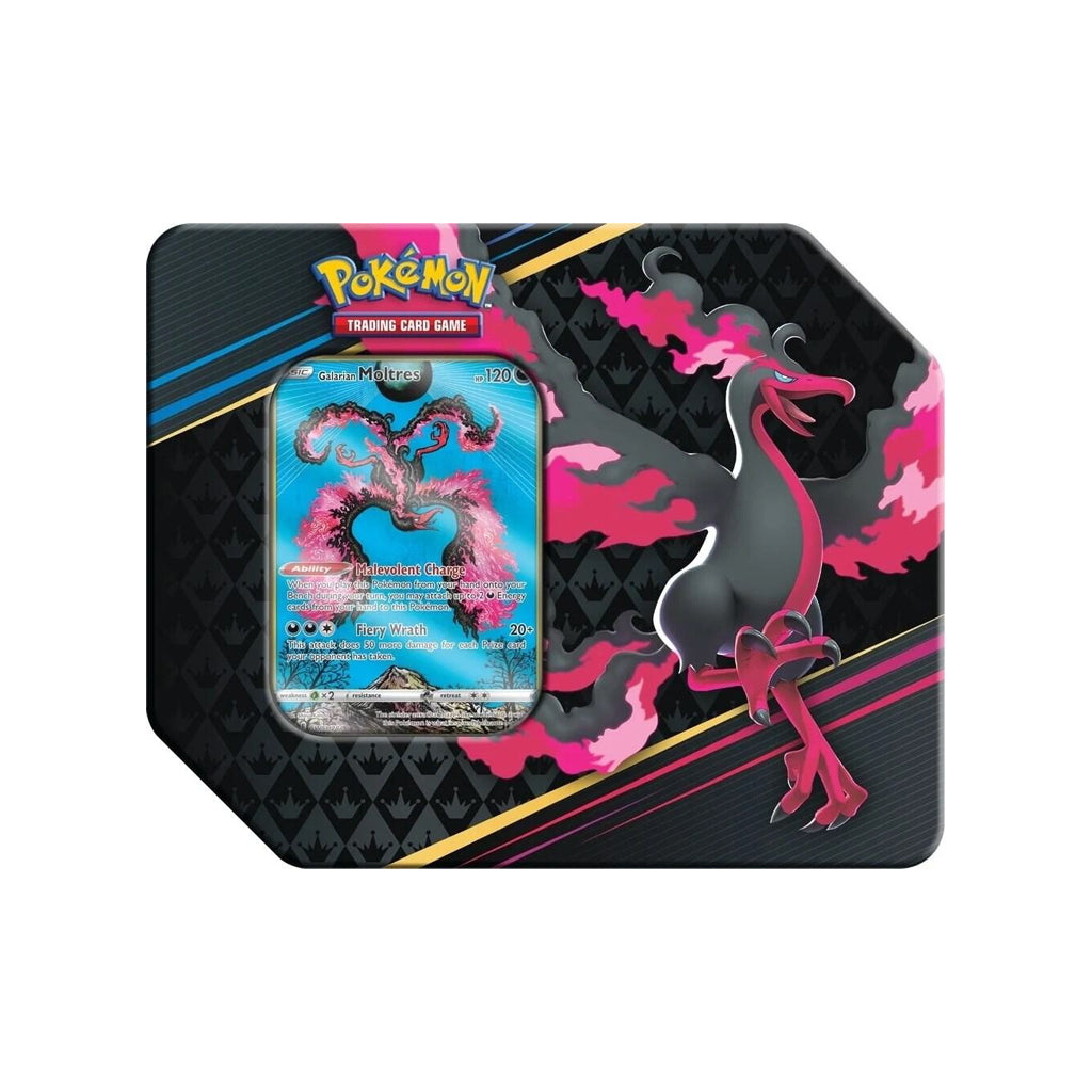 Crown Zenith Galarian Moltres Tin (5 Packs)