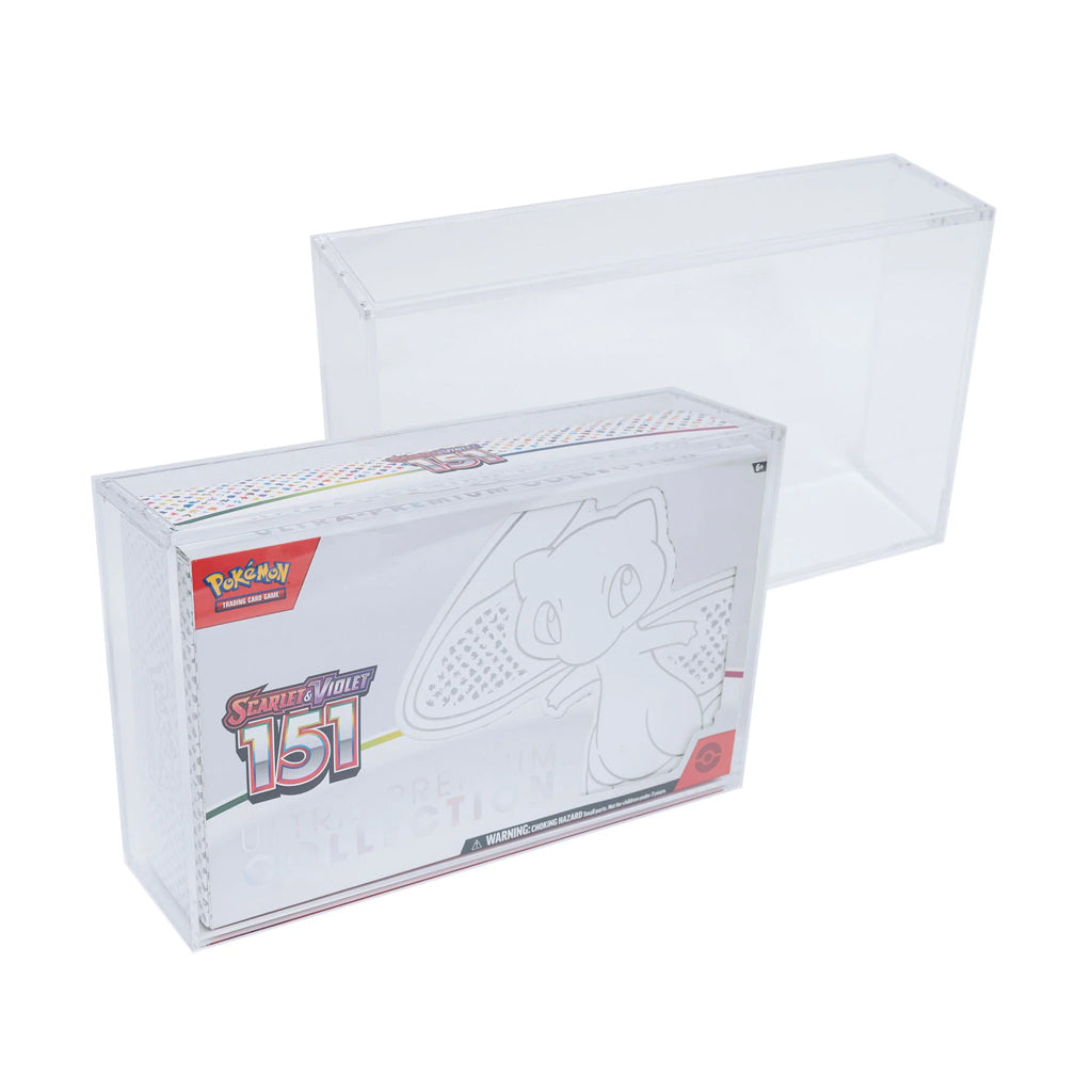 Platinum Protectors Acrylic Case for 151, Mega Charizard X ex, and Terapagos ex UPC