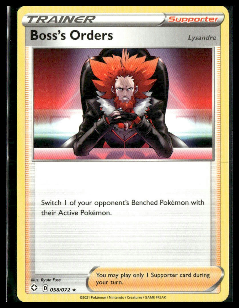 Boss's Orders #058/072 Shining Fates NM