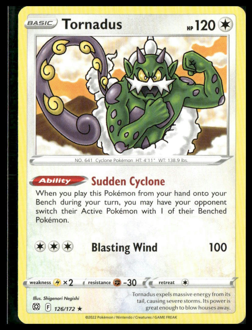 Tornadus #126/172 SWSH09: Brilliant Stars LP