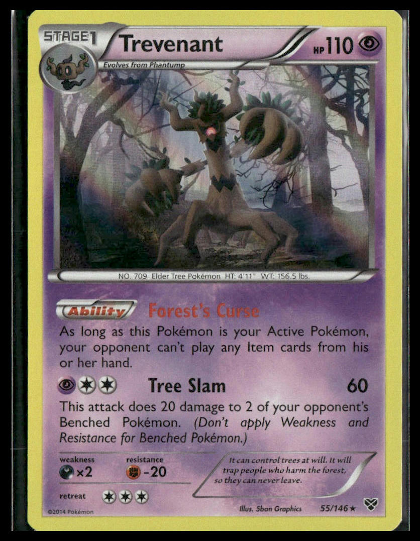 Trevenant #55/146 XY Base Set NM