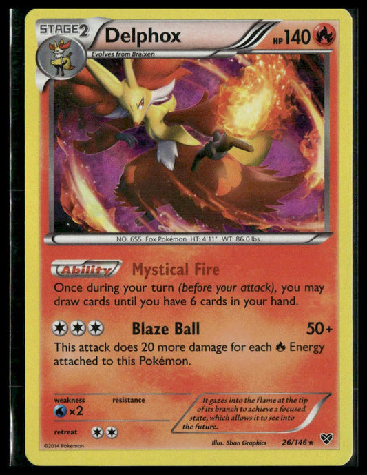 Delphox #26/146 Holo XY Base Set NM