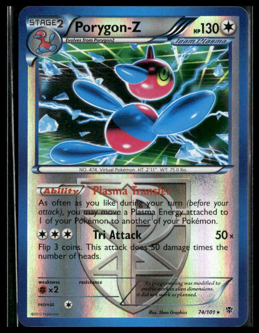 Porygon-Z (Team Plasma) #74/101 Reverse Foil Plasma Blast LP