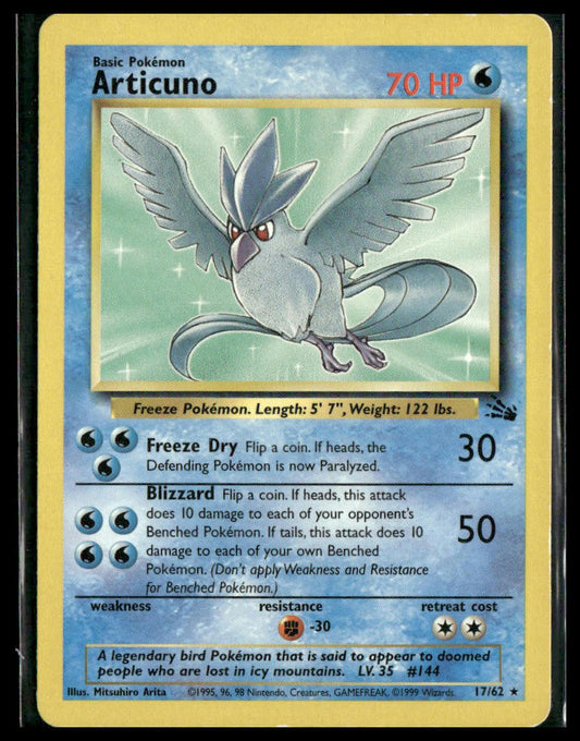 Articuno #17/62 Fossil LP