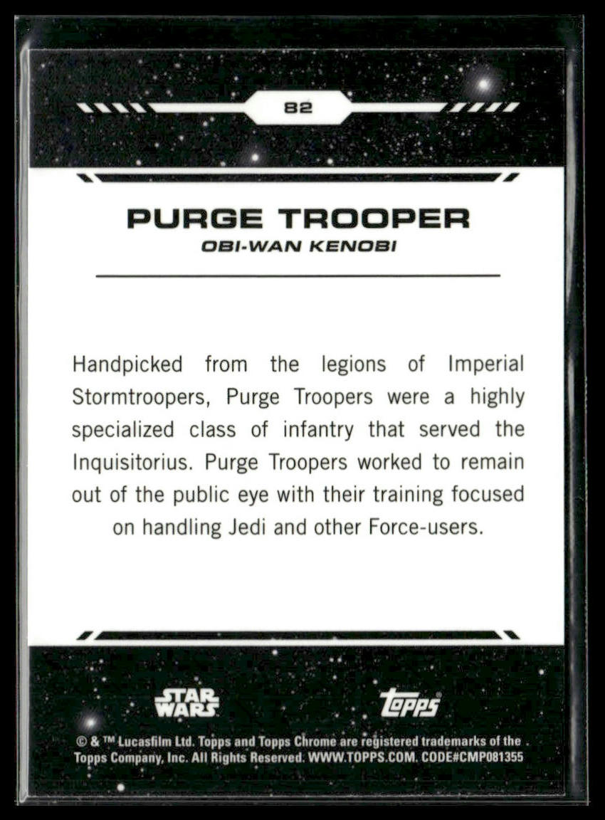Purge Trooper #82 2024 Topps Chrome Star Wars Red Blaster Raywave Refractor