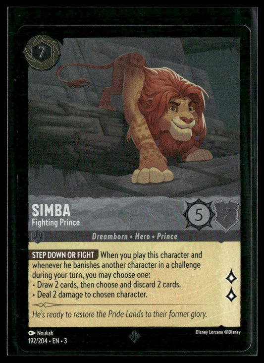 Simba #192/204 Foil Into the Inklands NM