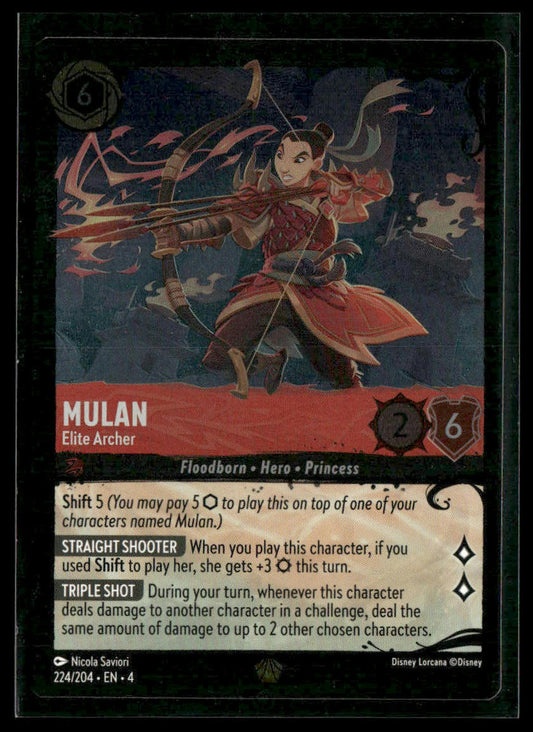 Mulan #224/204 Foil Illumineer's Quest: Deep Trouble NM