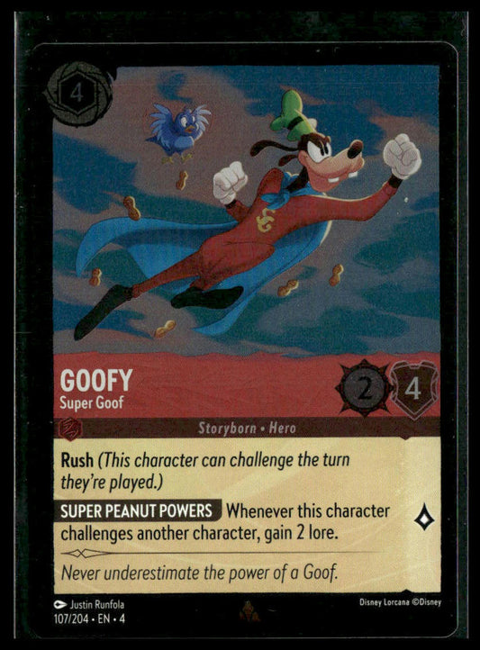 Goofy #107/204 Foil Ursula's Return NM