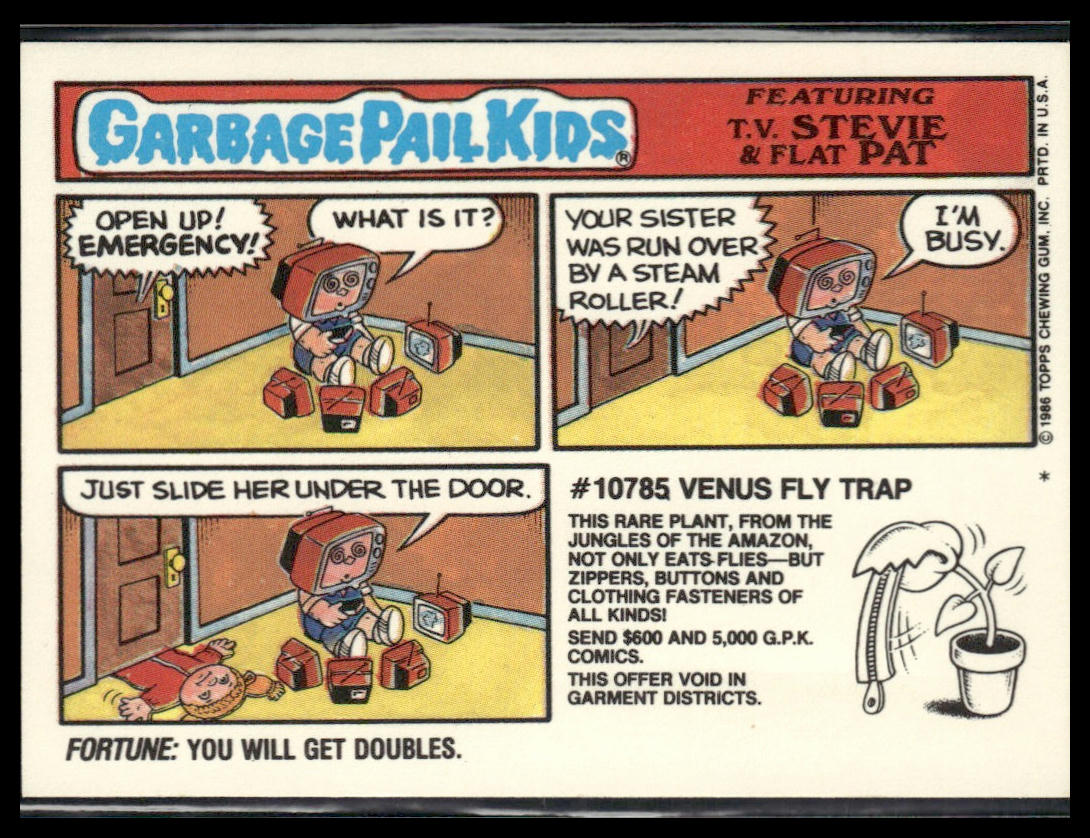 Lolly Poppy #223a Topps 1986 Topps Garbage Pail Kids Series 6