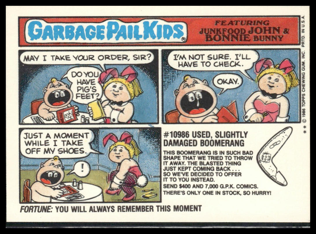 Elliot Mess #213b Topps 1986 Topps Garbage Pail Kids Series 6