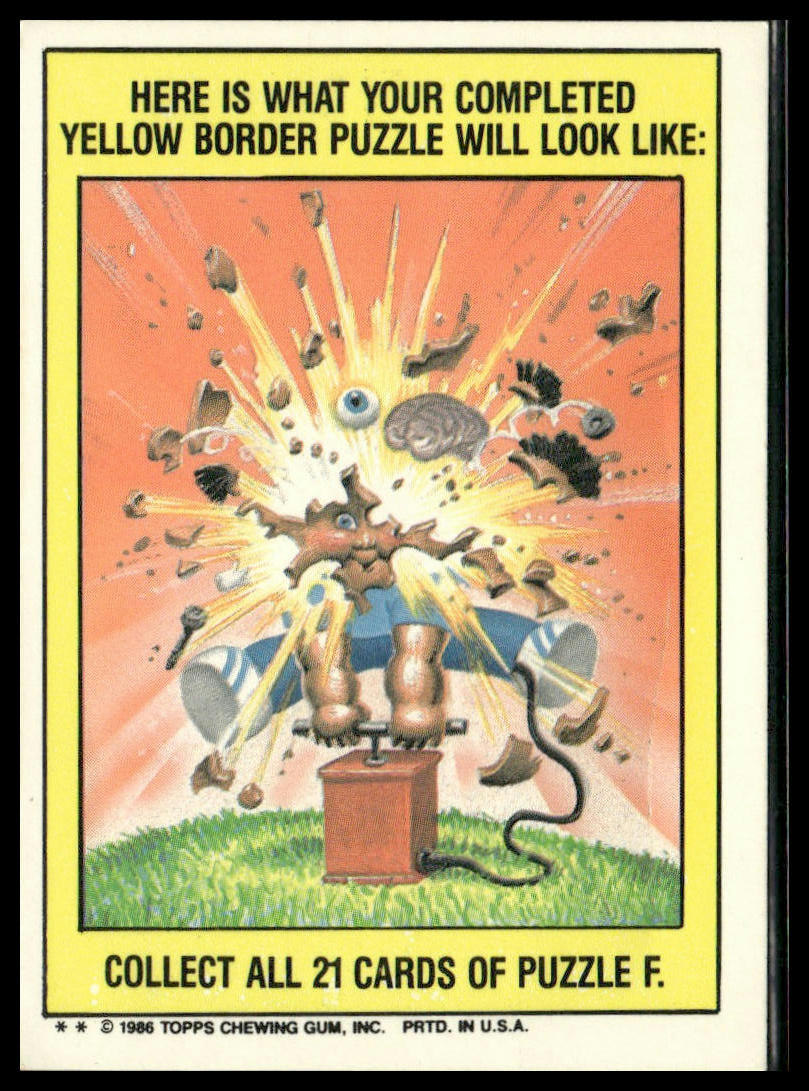 Moist Joyce #207b Topps 1986 Topps Garbage Pail Kids Series 6
