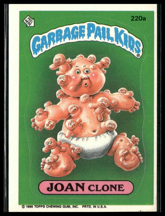 Joan Clone #220a Topps 1986 Topps Garbage Pail Kids Series 6