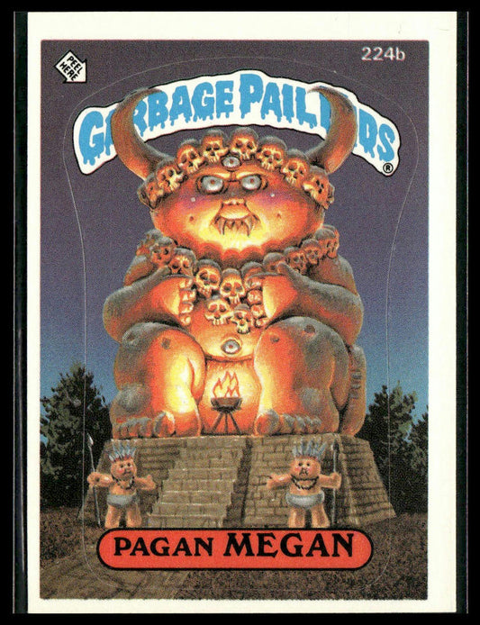 Pagan Megan #224b Topps 1986 Topps Garbage Pail Kids Series 6