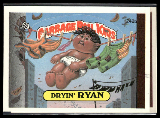 Dryin' Ryan #242b 1986 Topps Garbage Pail Kids Series 6