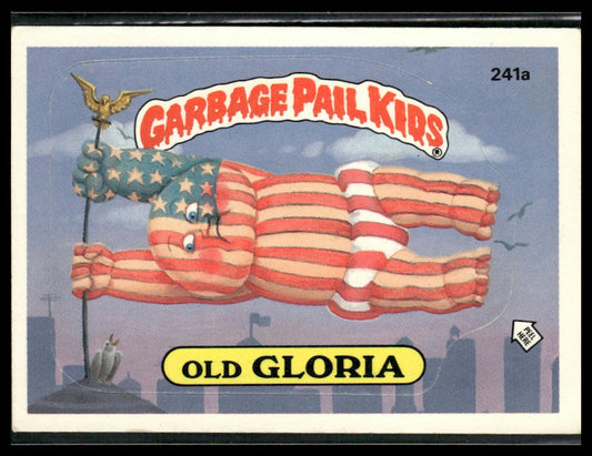 Old Gloria #241a 1986 Topps Garbage Pail Kids Series 6