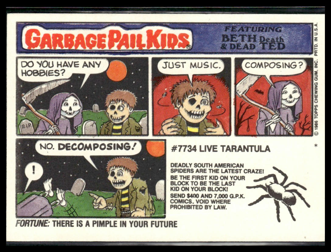Marc Spark #238a 1986 Topps Garbage Pail Kids Series 6