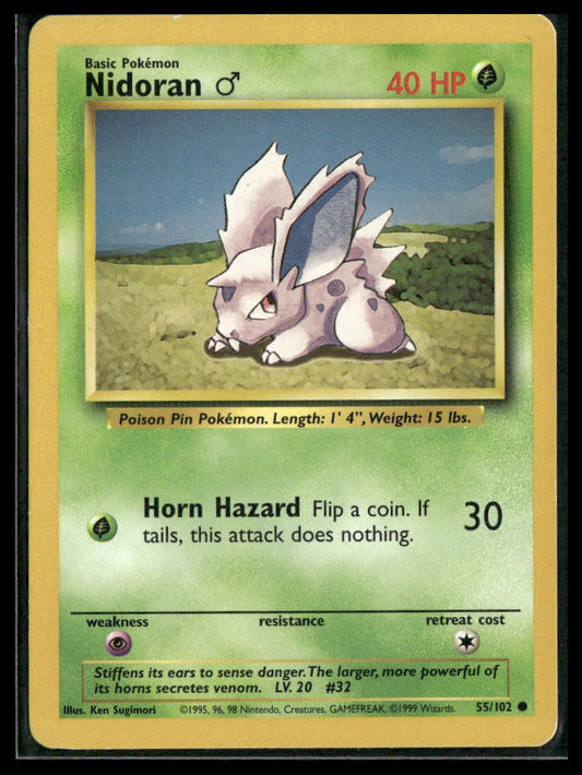 Nidoran M #055/102 Base Set LP