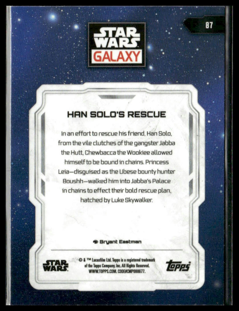 Han Solo's Rescue #87 2024 Topps Chrome Star Wars Galaxy