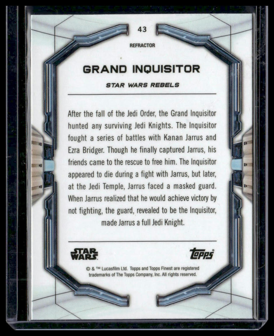 Grand Inquisitor #43 2022 Topps Finest Star Wars Refractor