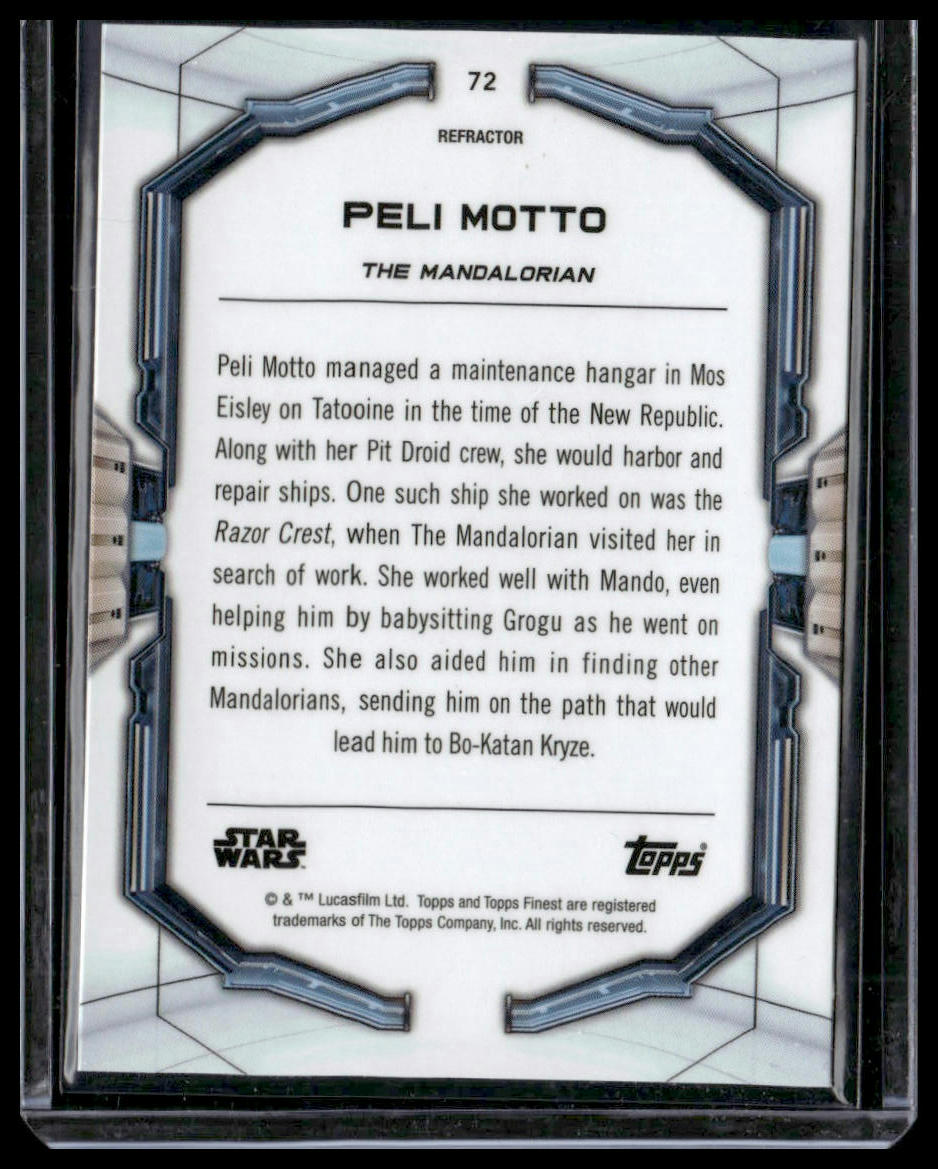Peli Motto #72 2022 Topps Finest Star Wars Refractor