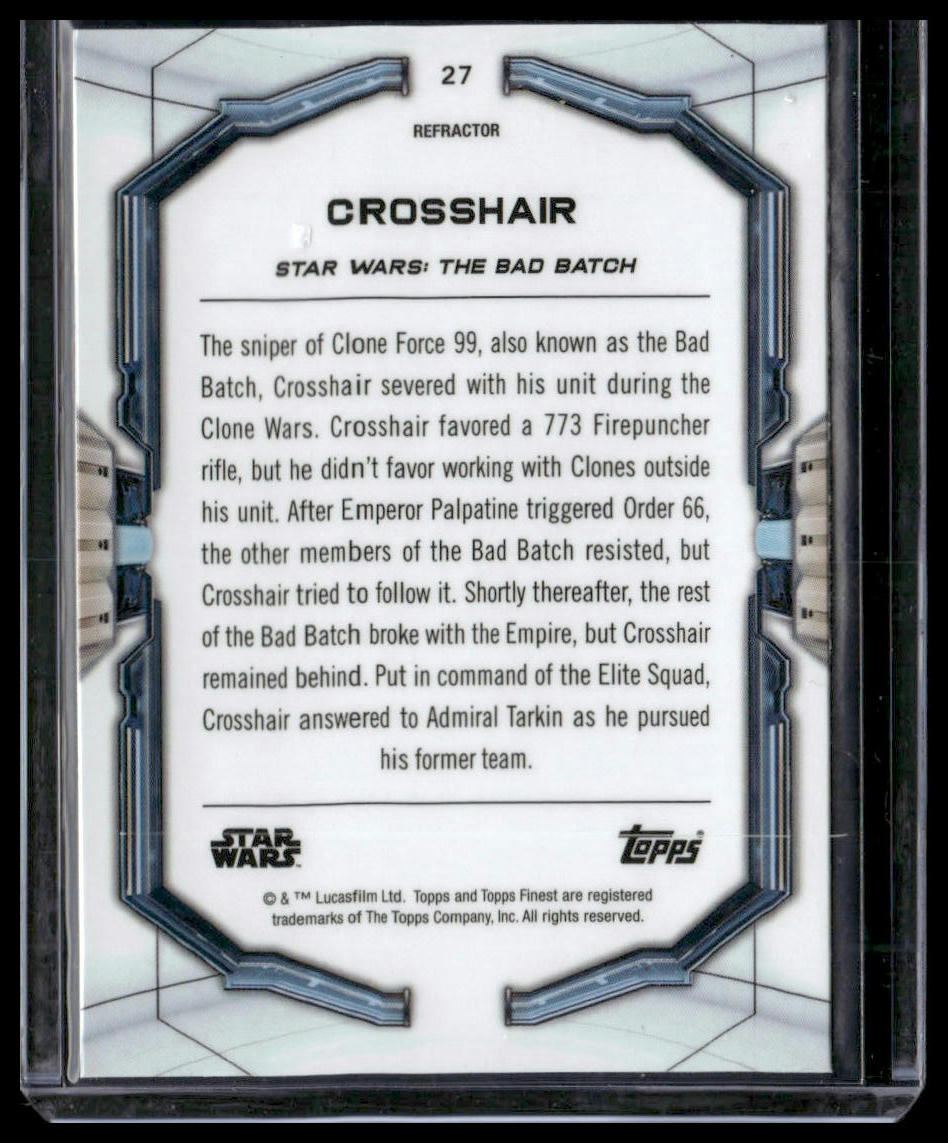 Crosshair #27 2022 Topps Finest Star Wars Refractor