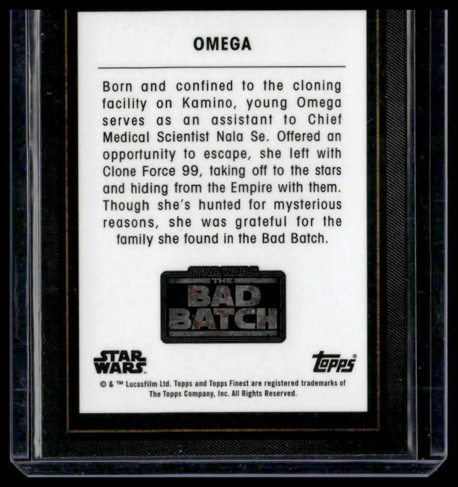 Omega #BB-6 2022 Topps Finest Star Wars The Bad Batch