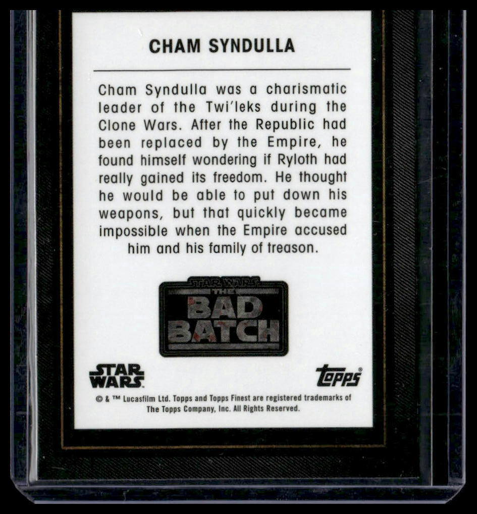 Cham Syndulla #BB-20 2022 Topps Finest Star Wars The Bad Batch