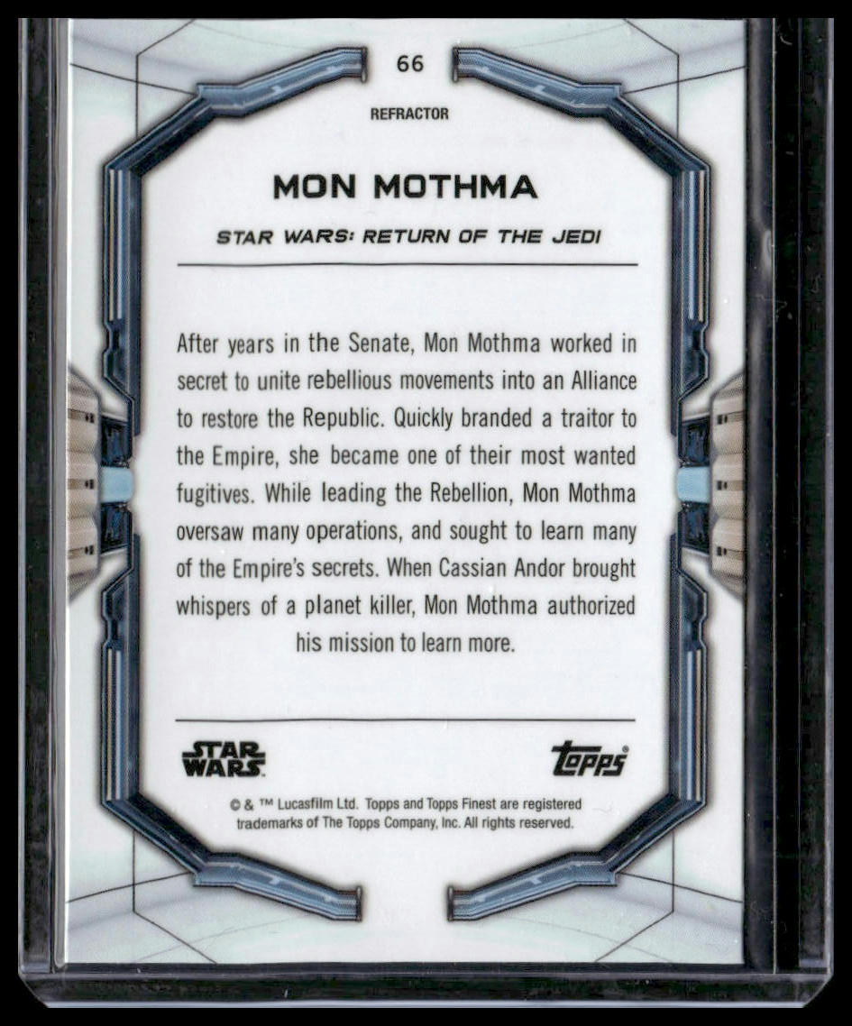 Mon Mothma #66 2022 Topps Finest Star Wars Refractor