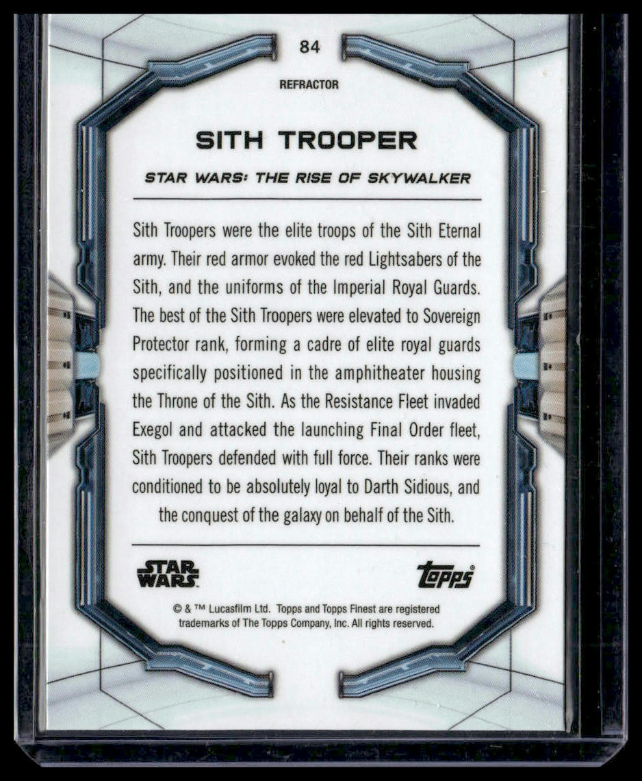Sith Trooper #84 2022 Topps Finest Star Wars Refractor
