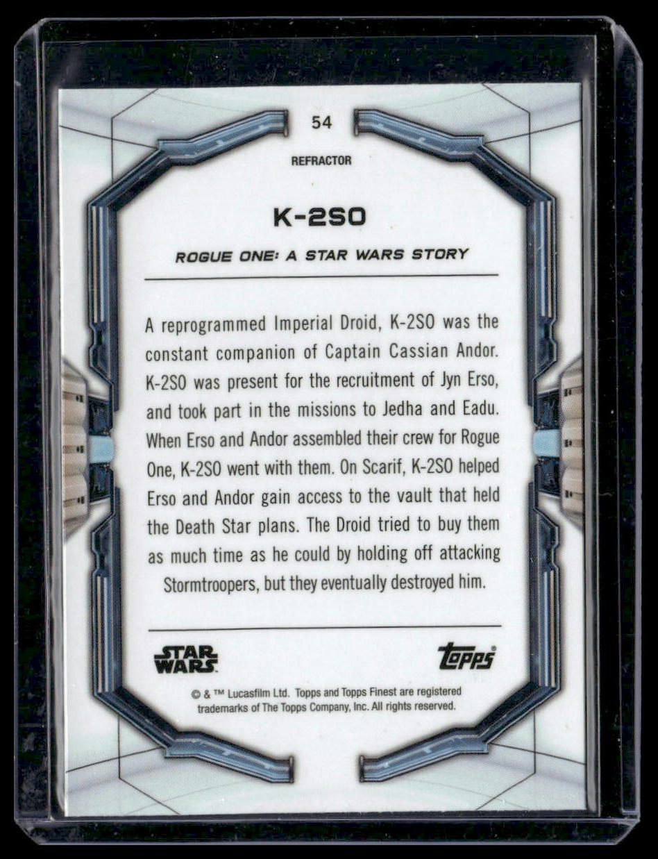 K-2SO #54 2022 Topps Finest Star Wars Refractor