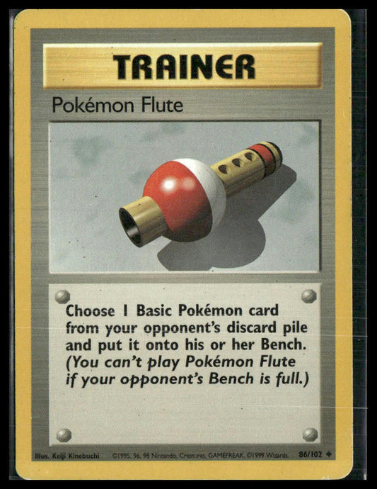 Pokemon Flute #086/102 Base Set MP