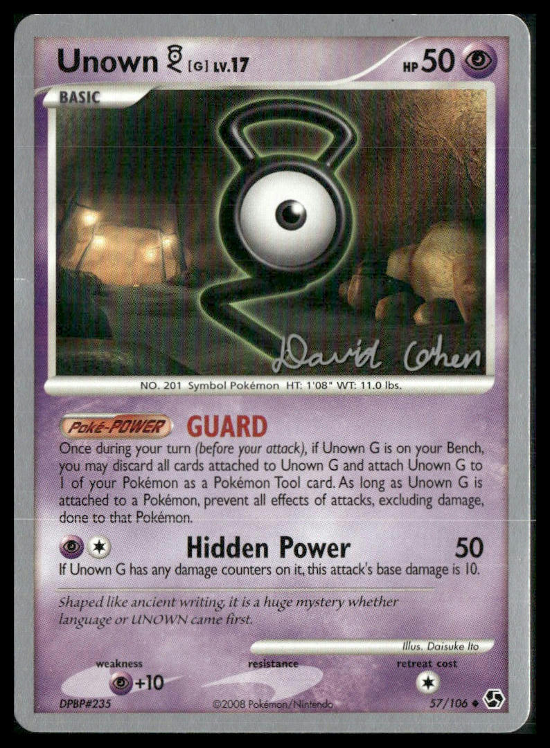 Unown [G] #57/106 David Cohen World Championship 2009 LP