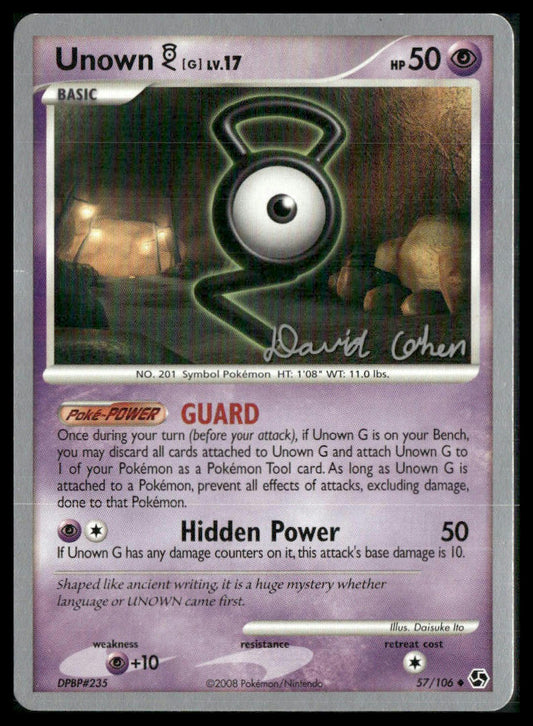 Unown [G] #57/106 David Cohen World Championship 2009 LP