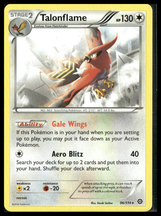 Talonflame #96/114 XY - Steam Siege LP