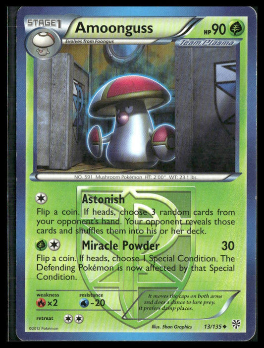 Amoonguss (Team Plasma) #13/135 Plasma Storm MP