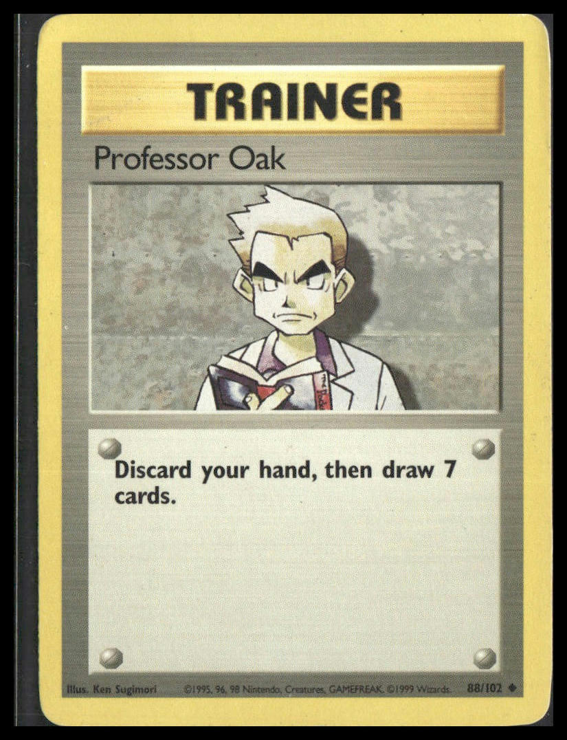 Professor Oak #088/102 Base Set MP