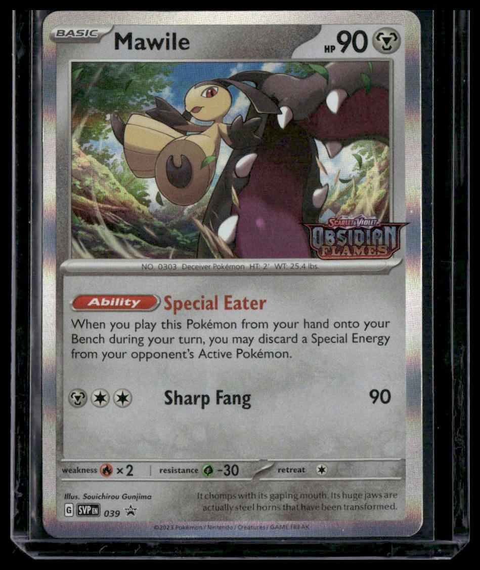 Mawile #039 Obsidian Flames Promo STAMP NM