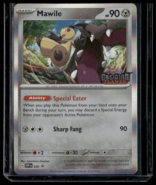 Mawile #039 Obsidian Flames Promo STAMP NM