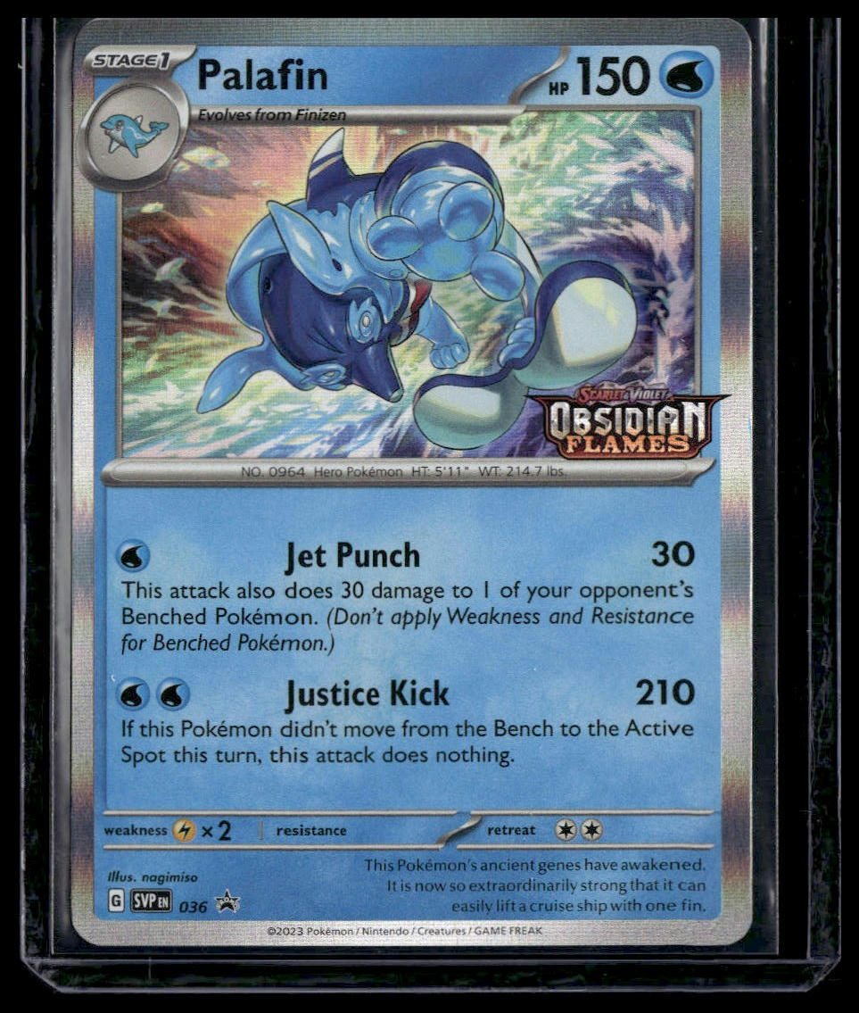 Palafin #036 Obsidian Flames Promo STAMP NM